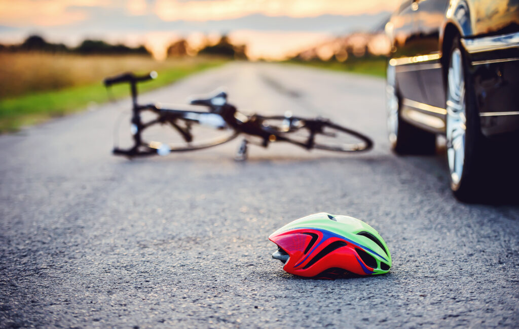 bicycle in accident with car