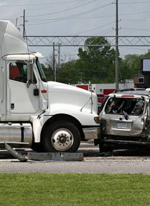 truck rear-ends car