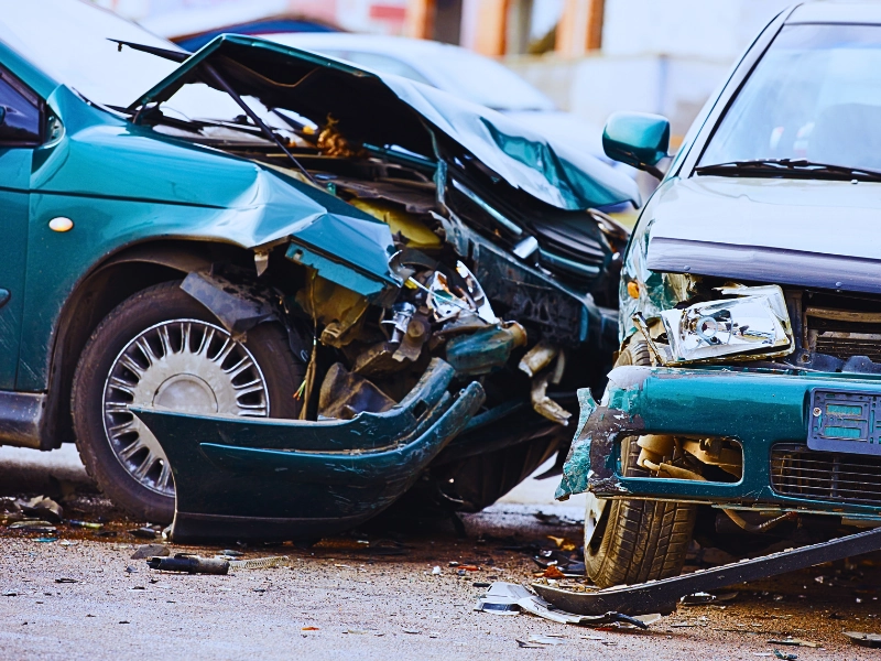 Tbone car crash.